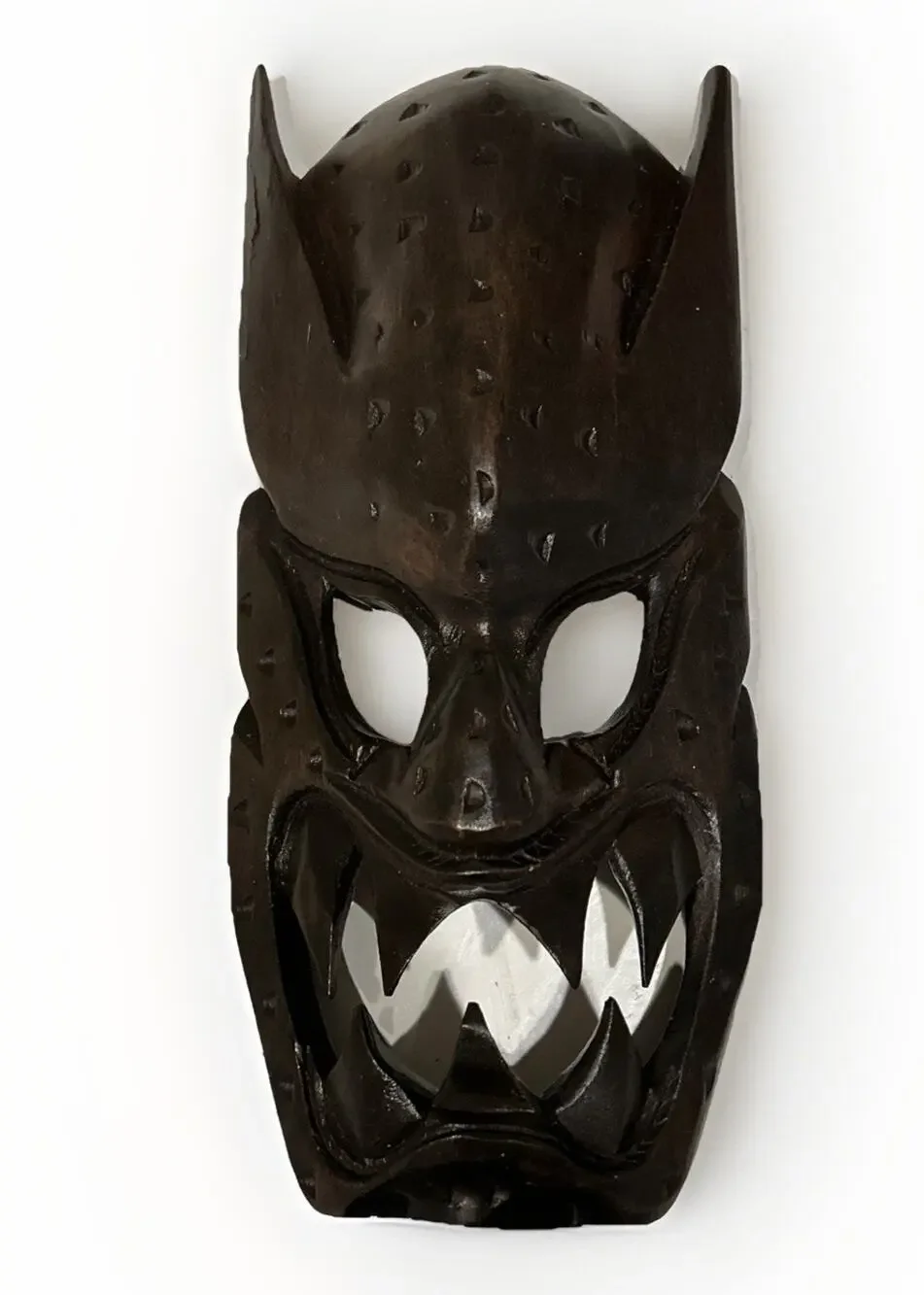 Bakunawa Tribal Style Wood Carved Mask Face